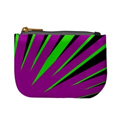 Rays Light Chevron Purple Green Black Mini Coin Purses