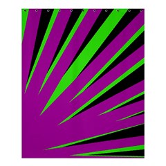 Rays Light Chevron Purple Green Black Shower Curtain 60  X 72  (medium)  by Mariart