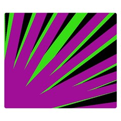 Rays Light Chevron Purple Green Black Double Sided Flano Blanket (small)  by Mariart