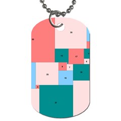 Simple Perfect Squares Squares Order Dog Tag (one Side)