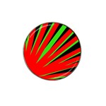 Rays Light Chevron Red Green Black Hat Clip Ball Marker (10 pack) Front