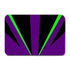 Rays Light Chevron Purple Green Black Line Plate Mats