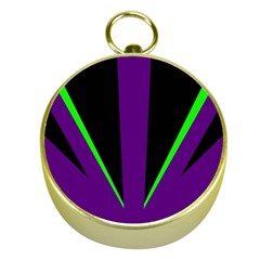 Rays Light Chevron Purple Green Black Line Gold Compasses by Mariart