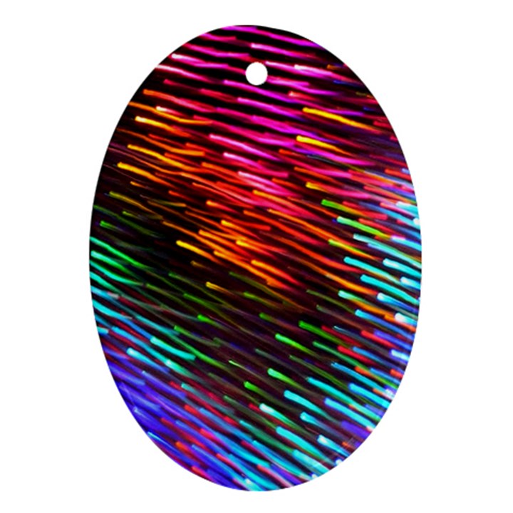 Rainbow Shake Light Line Ornament (Oval)