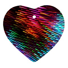 Rainbow Shake Light Line Ornament (heart)