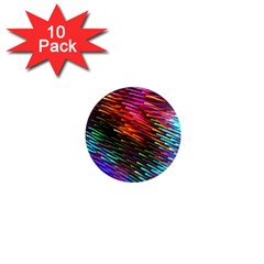 Rainbow Shake Light Line 1  Mini Magnet (10 Pack)  by Mariart