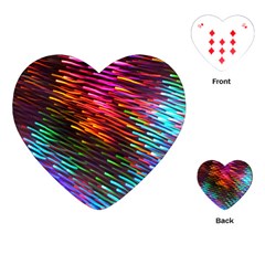 Rainbow Shake Light Line Playing Cards (heart) 