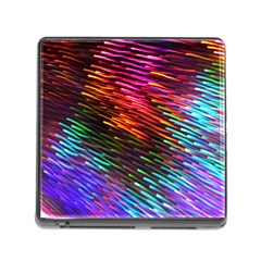 Rainbow Shake Light Line Memory Card Reader (square) by Mariart