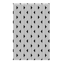 Stripes Line Triangles Vertical Black Shower Curtain 48  X 72  (small)  by Mariart