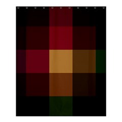 Stripes Plaid Color Shower Curtain 60  X 72  (medium) 
