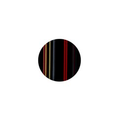 Stripes Line Black Red 1  Mini Buttons