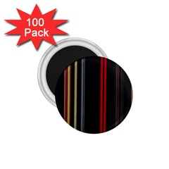 Stripes Line Black Red 1 75  Magnets (100 Pack) 