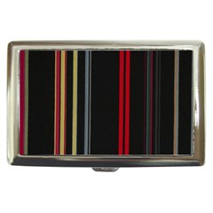 Stripes Line Black Red Cigarette Money Cases by Mariart
