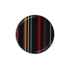 Stripes Line Black Red Hat Clip Ball Marker (10 Pack)