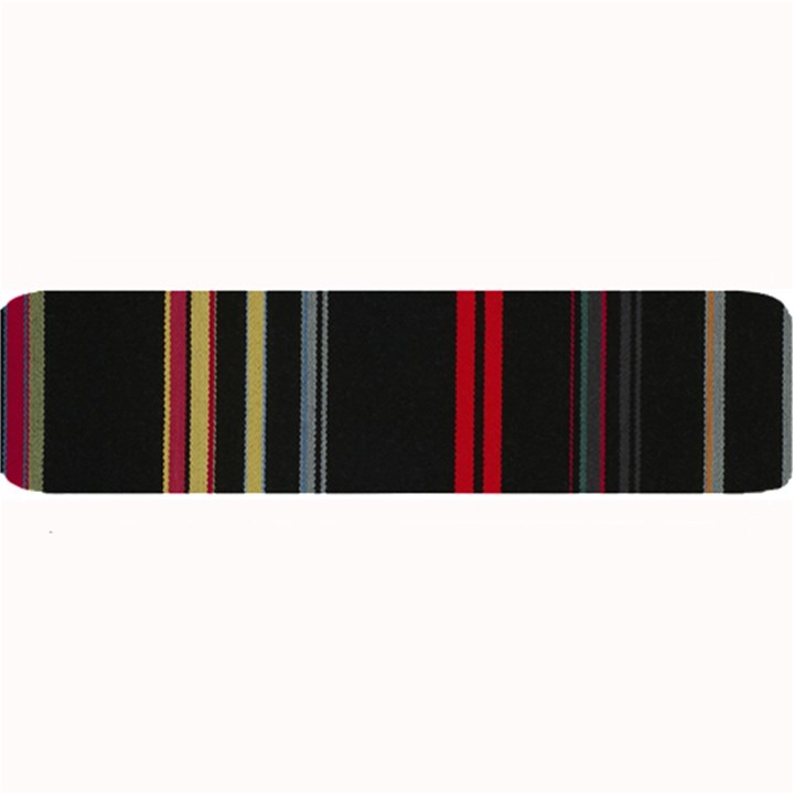 Stripes Line Black Red Large Bar Mats