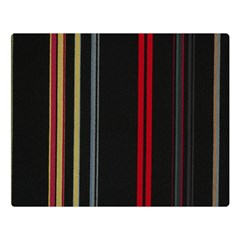 Stripes Line Black Red Double Sided Flano Blanket (large)  by Mariart