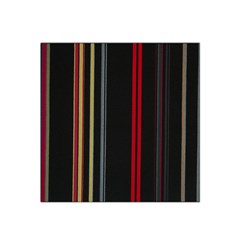 Stripes Line Black Red Satin Bandana Scarf