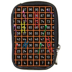 Snakes Ladders Game Plaid Number Compact Camera Cases by Mariart