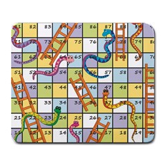 Snakes Ladders Game Board Large Mousepads