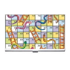 Snakes Ladders Game Board Business Card Holders by Mariart