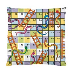 Snakes Ladders Game Board Standard Cushion Case (two Sides)