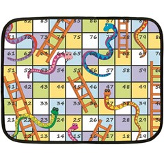 Snakes Ladders Game Board Double Sided Fleece Blanket (mini) 