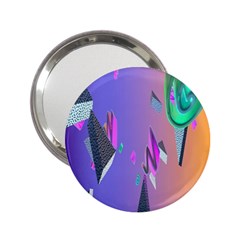 Triangle Wave Rainbow 2.25  Handbag Mirrors