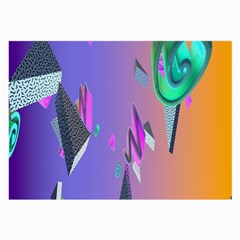 Triangle Wave Rainbow Large Glasses Cloth (2-Side)