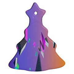 Triangle Wave Rainbow Ornament (Christmas Tree) 