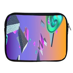 Triangle Wave Rainbow Apple iPad 2/3/4 Zipper Cases