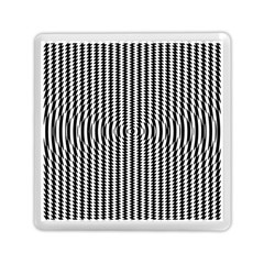 Vertical Lines Waves Wave Chevron Small Black Memory Card Reader (square) 