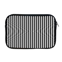 Vertical Lines Waves Wave Chevron Small Black Apple Macbook Pro 17  Zipper Case by Mariart
