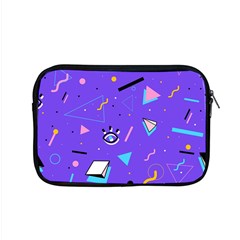 Vintage Unique Graphics Memphis Style Geometric Style Pattern Grapic Triangle Big Eye Purple Blue Apple Macbook Pro 15  Zipper Case by Mariart