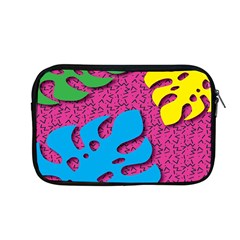 Vintage Unique Graphics Memphis Style Geometric Leaf Green Blue Yellow Pink Apple Macbook Pro 13  Zipper Case by Mariart