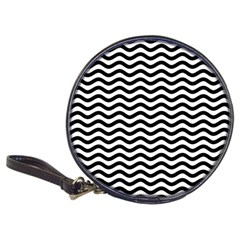 Waves Stripes Triangles Wave Chevron Black Classic 20-cd Wallets by Mariart