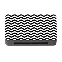 Waves Stripes Triangles Wave Chevron Black Memory Card Reader With Cf