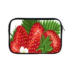 Strawberry Red Seed Leaf Green Apple iPad Mini Zipper Cases Front