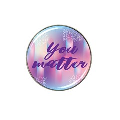 You Matter Purple Blue Triangle Vintage Waves Behance Feelings Beauty Hat Clip Ball Marker (4 Pack) by Mariart