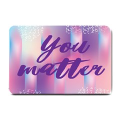 You Matter Purple Blue Triangle Vintage Waves Behance Feelings Beauty Small Doormat 