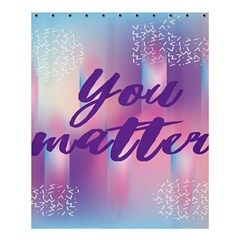 You Matter Purple Blue Triangle Vintage Waves Behance Feelings Beauty Shower Curtain 60  X 72  (medium)  by Mariart