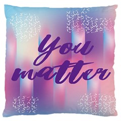 You Matter Purple Blue Triangle Vintage Waves Behance Feelings Beauty Standard Flano Cushion Case (two Sides)