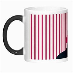 Waves Line Polka Dots Vertical Black Pink Morph Mugs