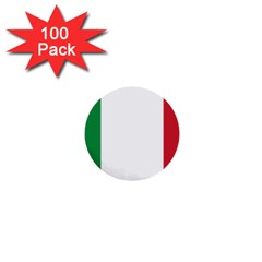 National Flag Of Italy  1  Mini Buttons (100 Pack)  by abbeyz71