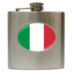 National Flag of Italy  Hip Flask (6 oz) Front