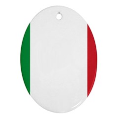 National Flag Of Italy  Oval Ornament (two Sides) by abbeyz71