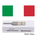 National Flag of Italy  Memory Card Reader (Stick)  Front