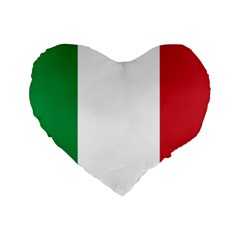 National Flag Of Italy  Standard 16  Premium Heart Shape Cushions