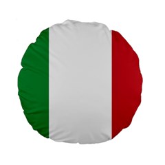 National Flag Of Italy  Standard 15  Premium Flano Round Cushions