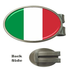 National Flag Of Italy  Money Clips (oval) 