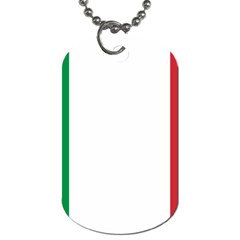 National Flag Of Italy  Dog Tag (two Sides)